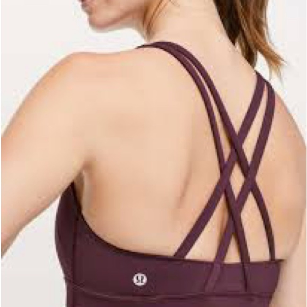 Lululemon Energy Bra- color Plum